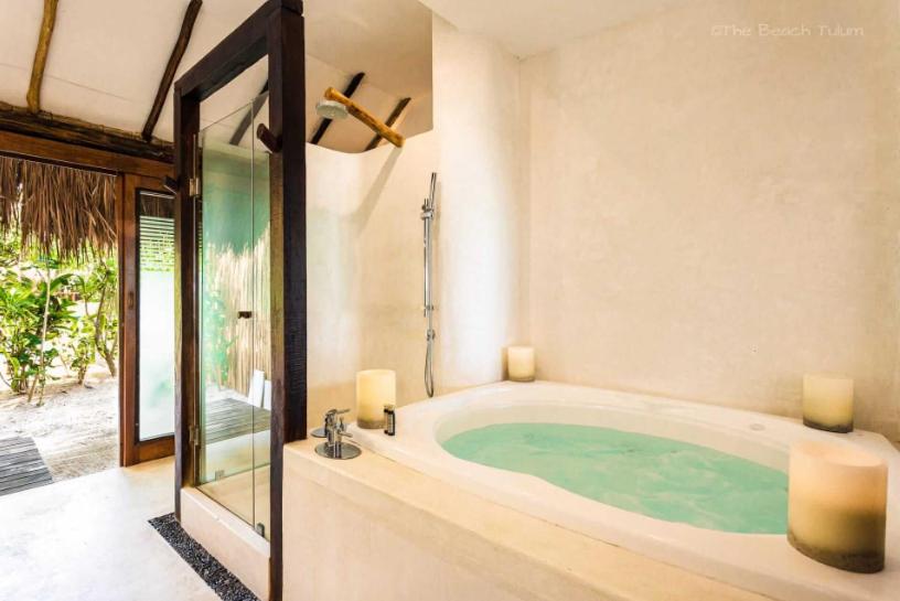 Beachfront suites in Tulum beach